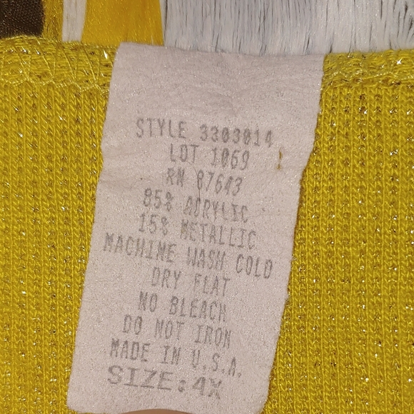 Vintage silver threads sparkly gold tank t… - Picture 5 of 6